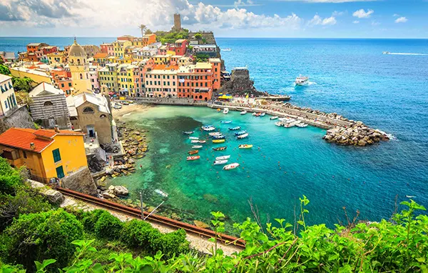 Manarola zachód słońca